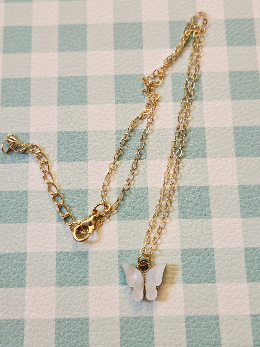 Gold Butterfly Pendant Necklace - Women Jewelry
